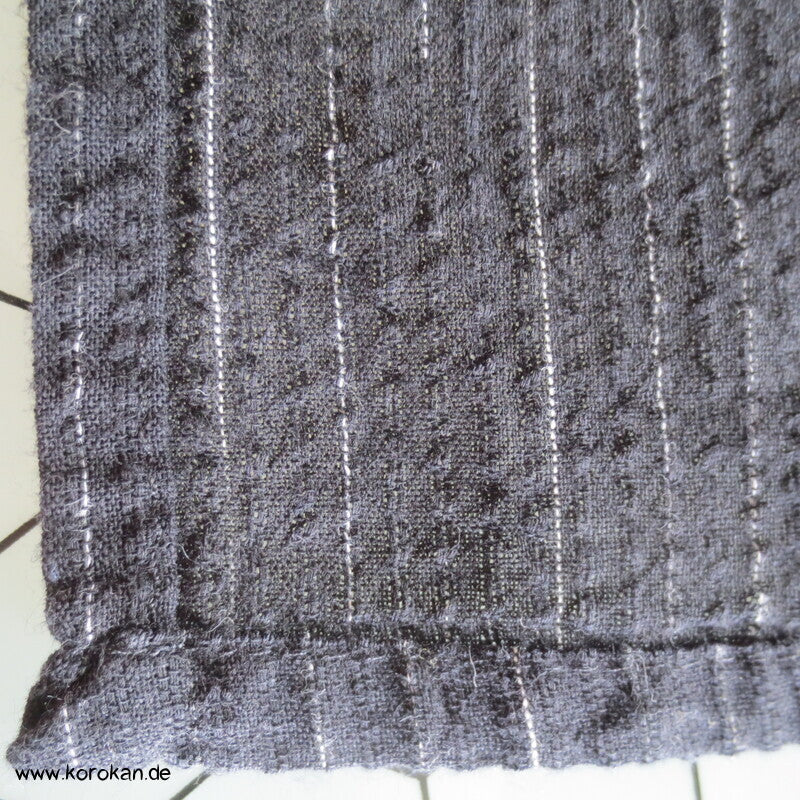 Awa Shijira Hitoe / Yukata - ungefütterter Männer Baumwoll Kimono, Streifen