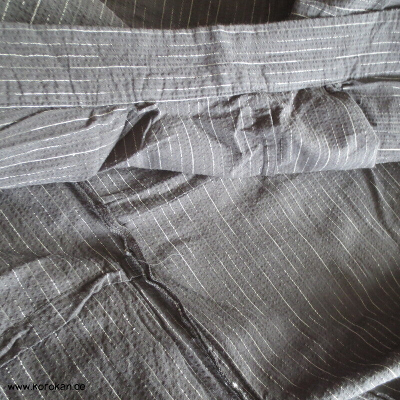 Awa Shijira Hitoe / Yukata - ungefütterter Männer Baumwoll Kimono, Streifen