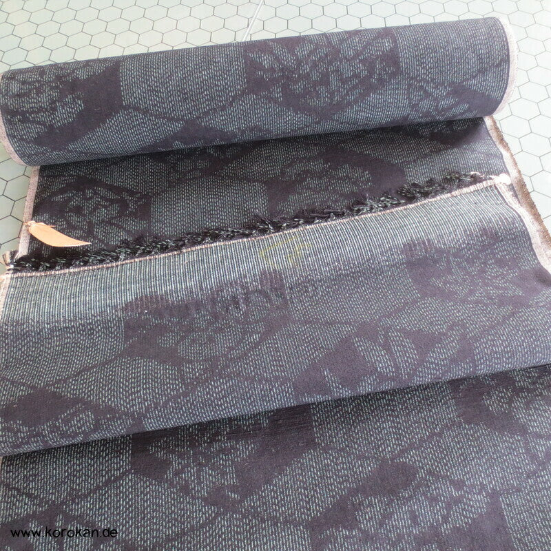 Kikko Kasuri Tsumugi Seide Tanmono Kimono Stoffrolle