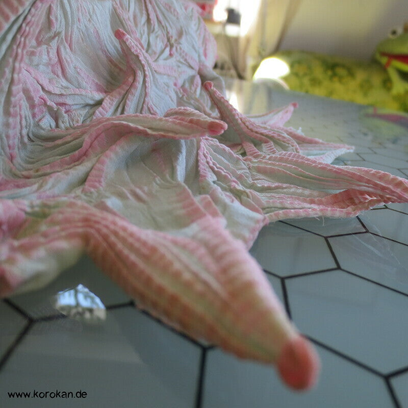 Full Shibori Asanoha Piekser Seiden Stoffrolle