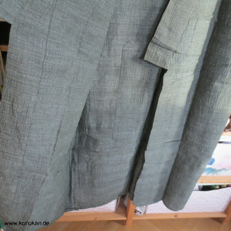 graugrüner Jofu Hanf Hitoe Kimono