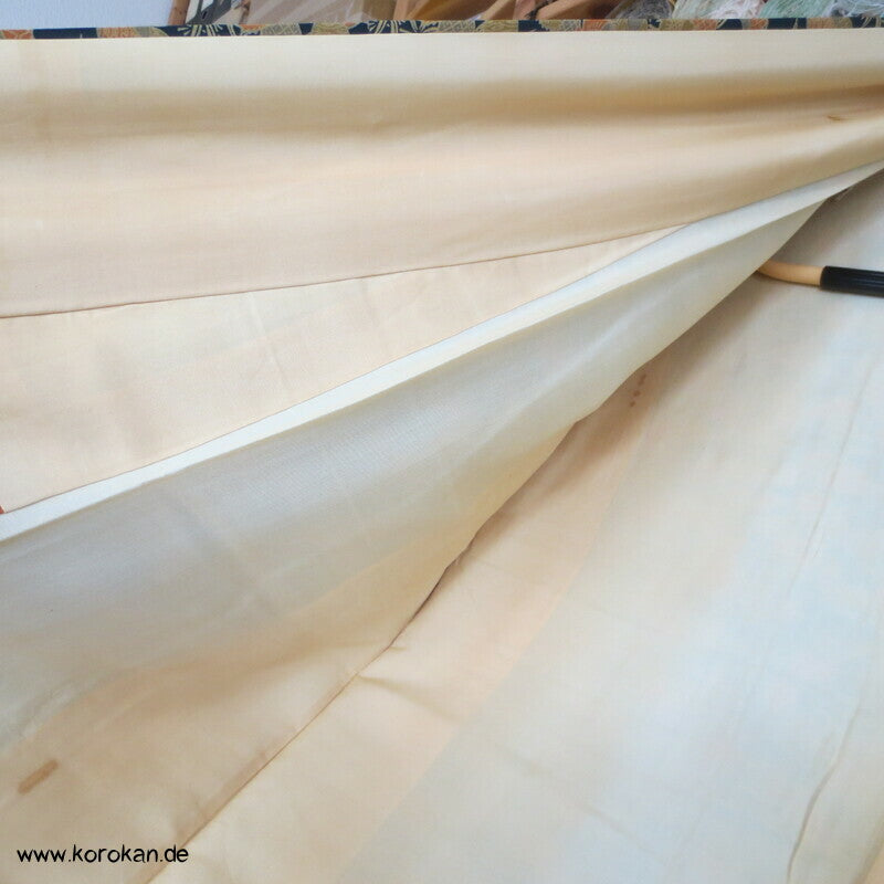Spatzen, Bambus und kreisrunde Früchte Komon Kimono