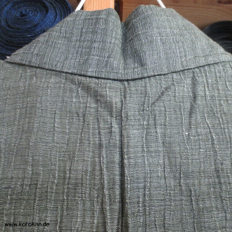 graugrüner Jofu Hanf Hitoe Kimono