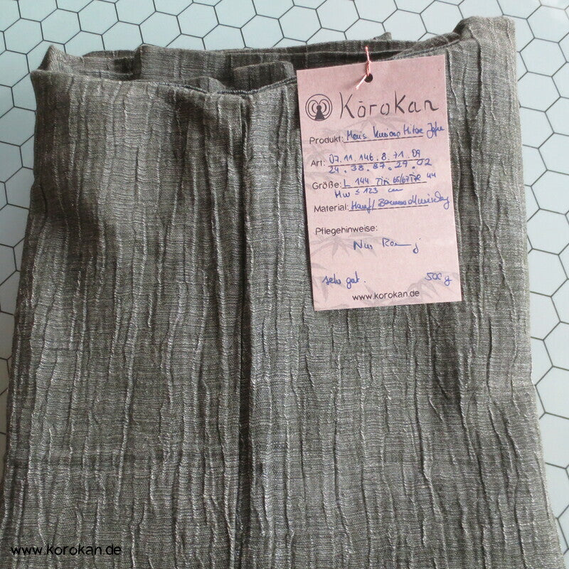 graugrüner Jofu Hanf Hitoe Kimono