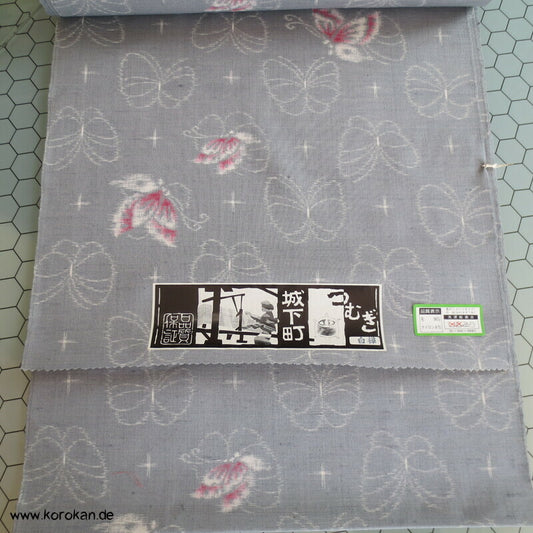 Schmetterling Druck Kasuri Kimono Wolle