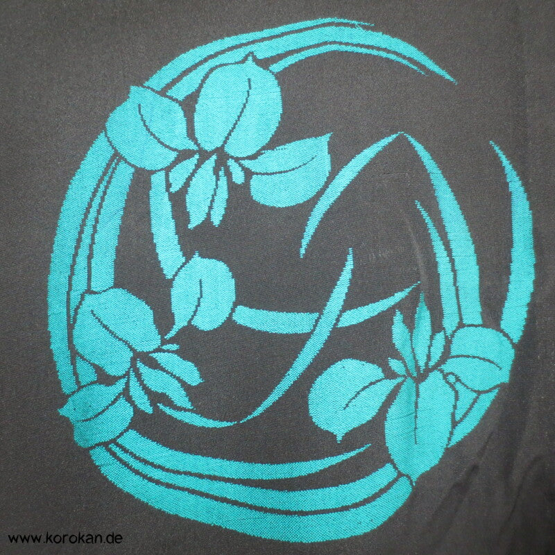 Blütenrondelle Hitoe Komon Kimono aus feinem Omeshi
