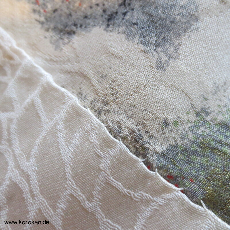 Wolken Seidendamast Haori mit Himo