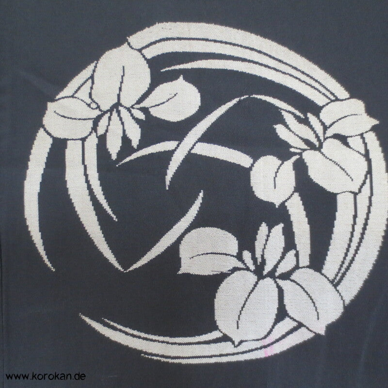 Blütenrondelle Hitoe Komon Kimono aus feinem Omeshi