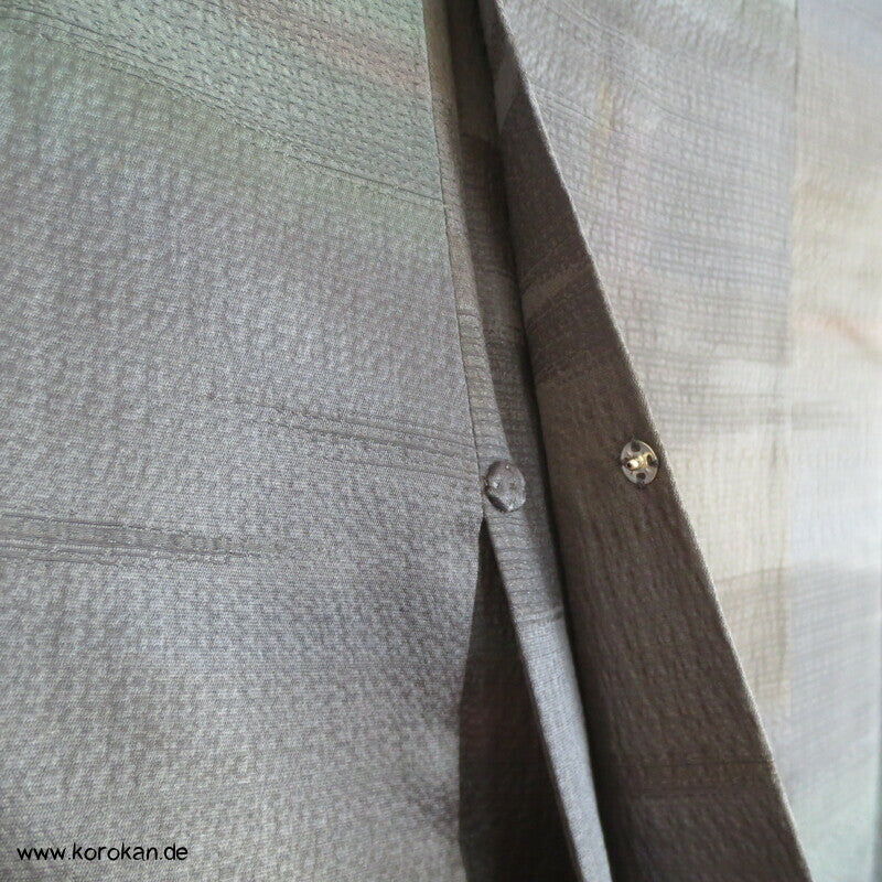 schillernder Seidendamast Ombré Michiyuki Kimono Jacke