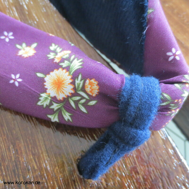 moderne Geta Sandalen, Paulownia Holz, Stoffriemen