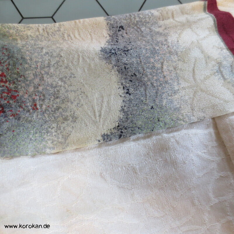 Wolken Seidendamast Haori mit Himo