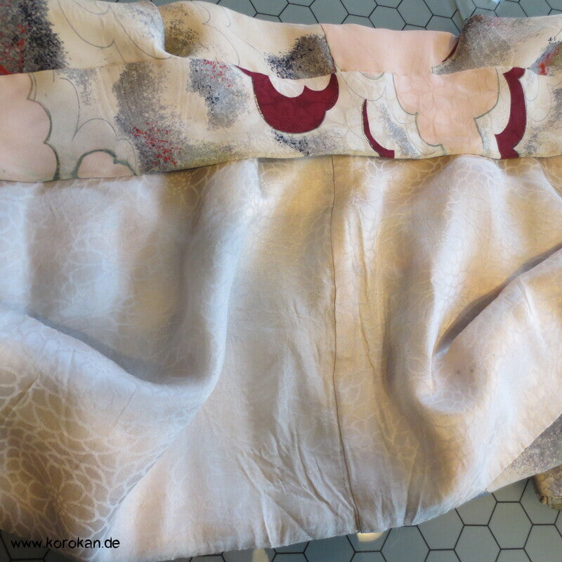 Wolken Seidendamast Haori mit Himo