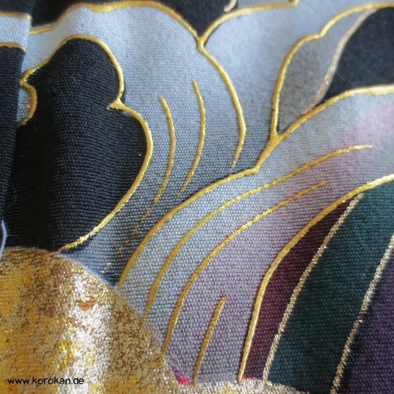 wilder Tsunami Tomesode Seidencrepe Kimono