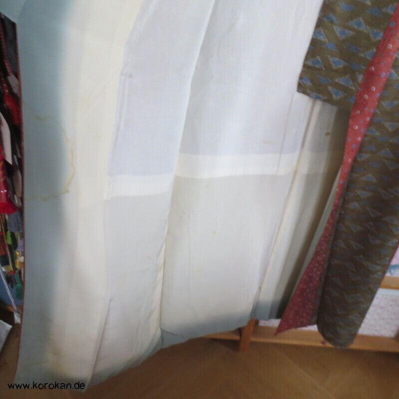 Streifen Rinzu Seiden Damast Komon Kimono