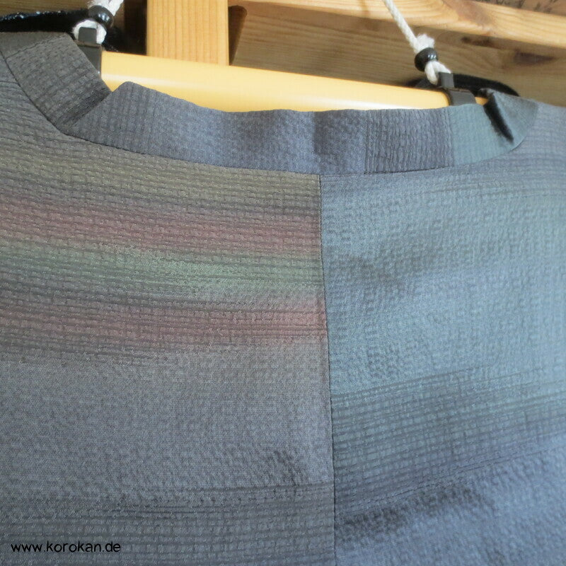 schillernder Seidendamast Ombré Michiyuki Kimono Jacke