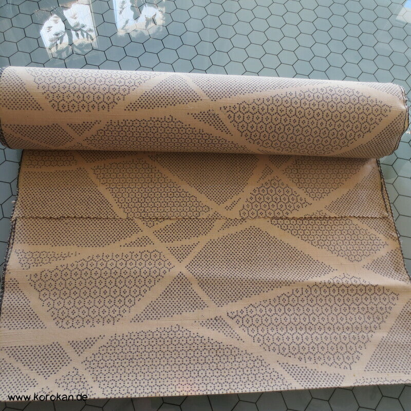 Gräser, Kikko Kasuri helle Tsumugi Kimono Seide Stoffrolle