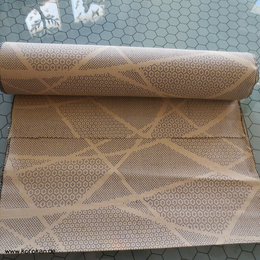 Gräser, Kikko Kasuri helle Tsumugi Kimono Seide Stoffrolle