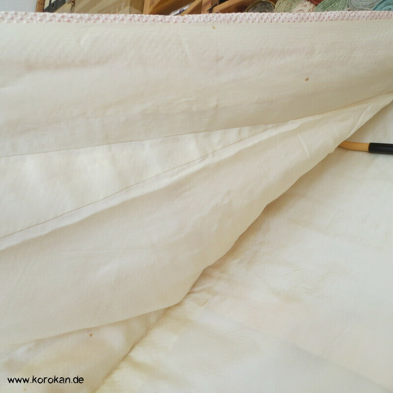 Full Shibori Blüten auf rosa Seidendamast Furisode Kimono