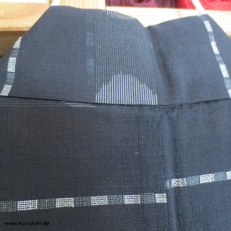 Mondphasen Hitoe halbtransparenter Sha Seiden Kimono