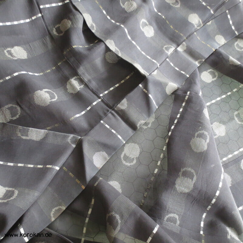 Mondphasen Hitoe halbtransparenter Sha Seiden Kimono