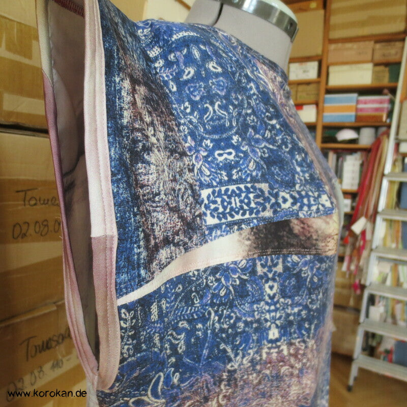 Upcycling Zero Waste Shirt aus zwei Viscosejerseys