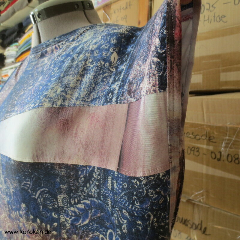 Upcycling Zero Waste Shirt aus zwei Viscosejerseys