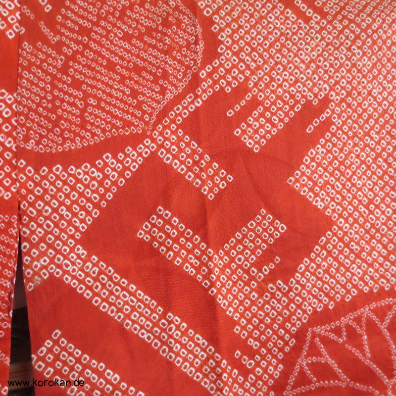 Shibori Sayagata und Aoi Seide Juban Kimono
