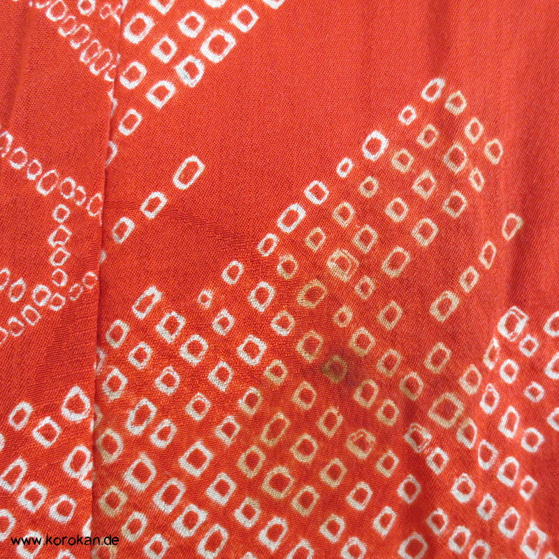 Shibori Sayagata und Aoi Seide Juban Kimono