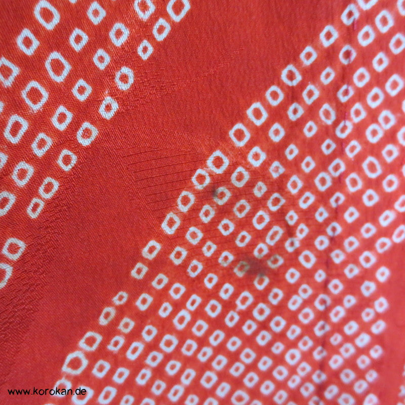 Shibori Sayagata und Aoi Seide Juban Kimono