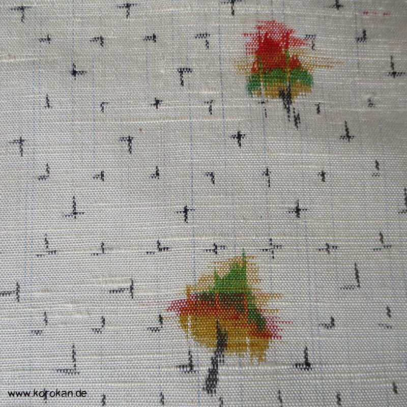 Papierschirme / Kreisel Kasuri Tanmono Tsumugi Seide