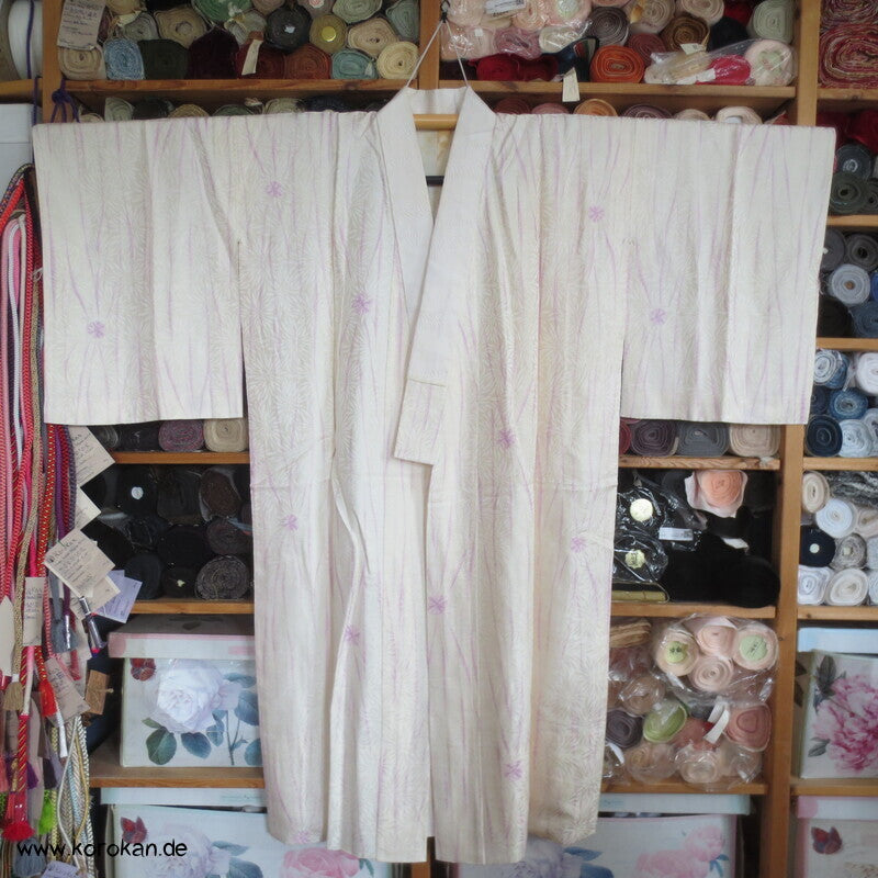 Itajime Shibori Seidendamast Juban Unterkimono