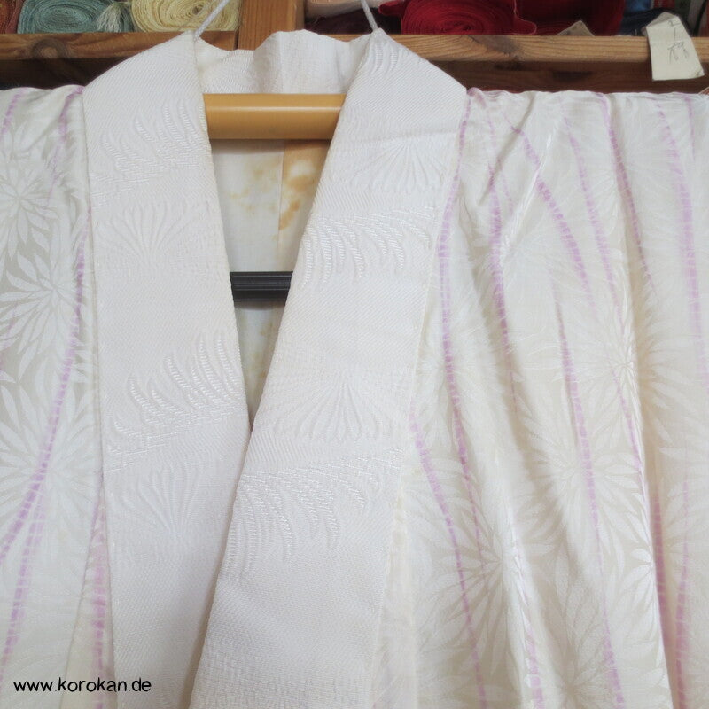 Itajime Shibori Seidendamast Juban Unterkimono