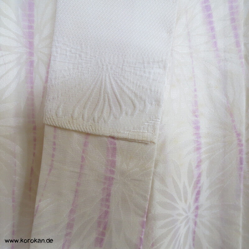 Itajime Shibori Seidendamast Juban Unterkimono