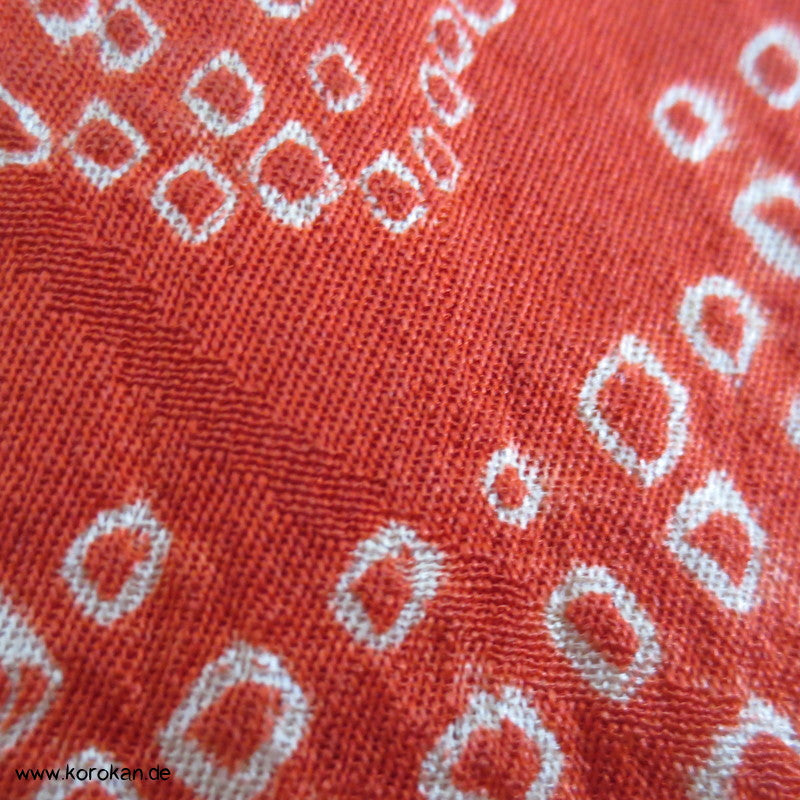 Shibori Sayagata und Aoi Seide Juban Kimono
