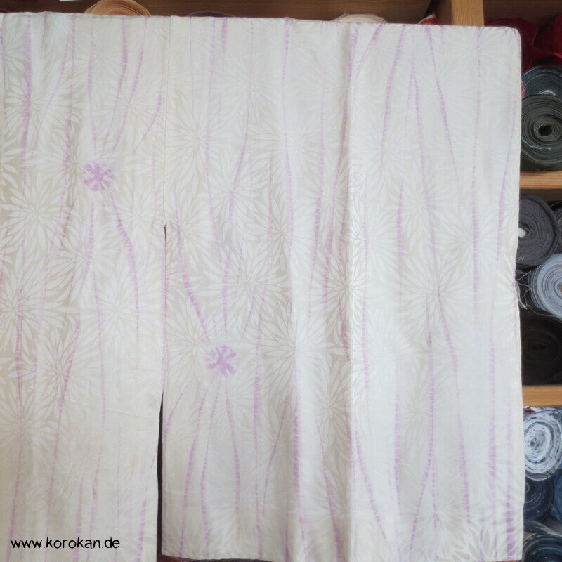 Itajime Shibori Seidendamast Juban Unterkimono