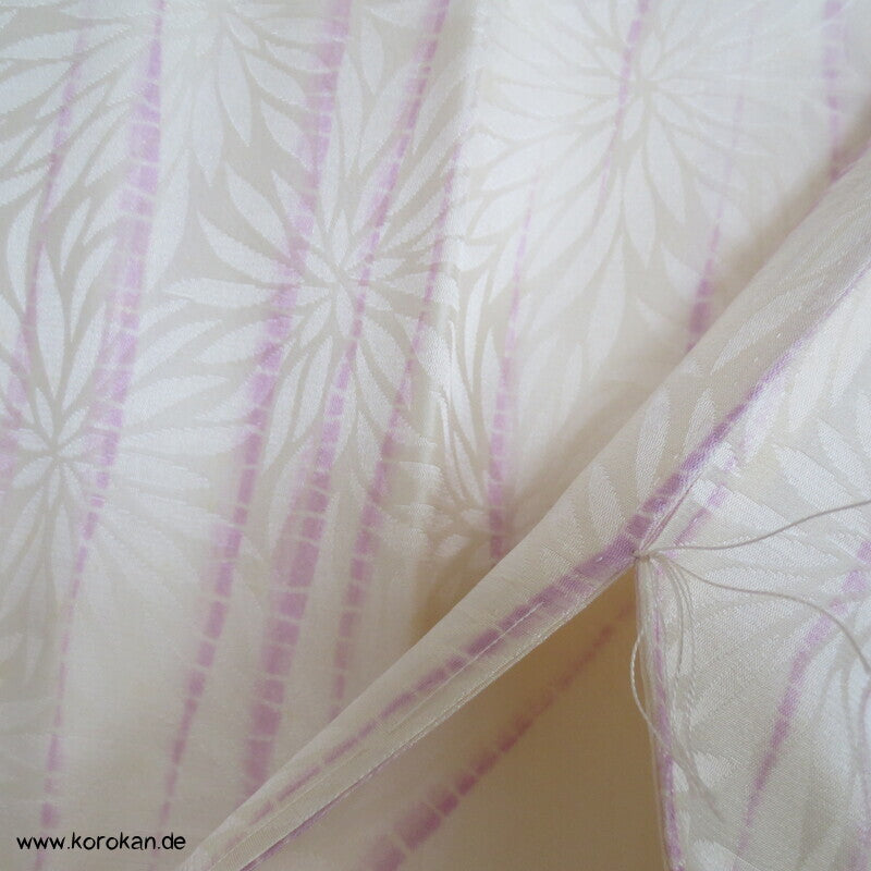 Itajime Shibori Seidendamast Juban Unterkimono