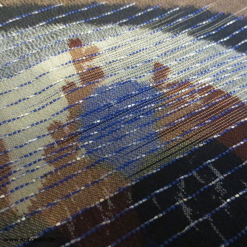 Fächer Meisen Haori Kimonojacke mit Himo