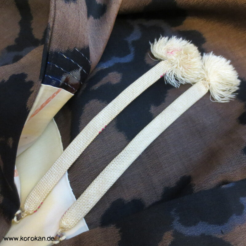 Fächer Meisen Haori Kimonojacke mit Himo