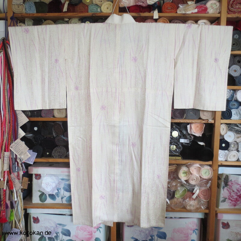 Itajime Shibori Seidendamast Juban Unterkimono