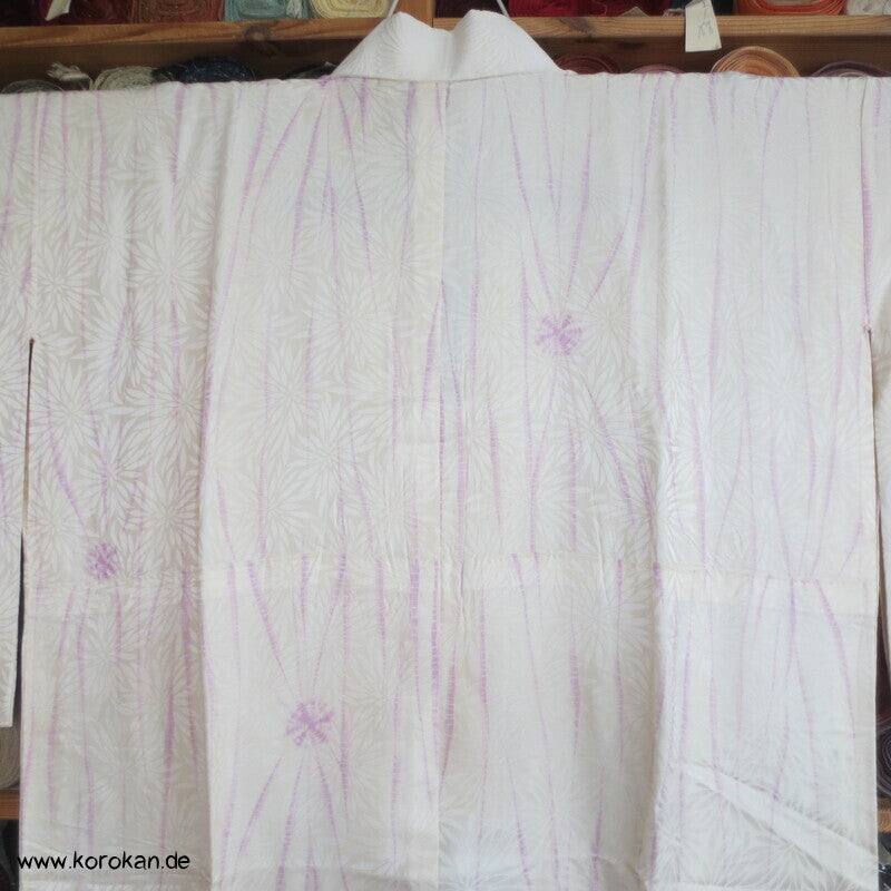 Itajime Shibori Seidendamast Juban Unterkimono