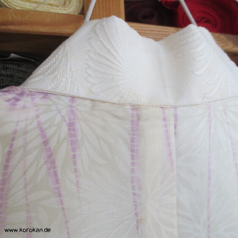 Itajime Shibori Seidendamast Juban Unterkimono