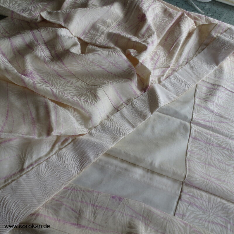 Itajime Shibori Seidendamast Juban Unterkimono