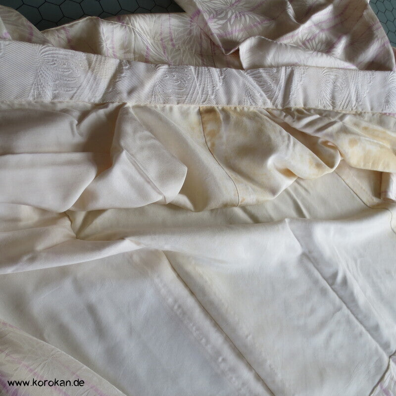 Itajime Shibori Seidendamast Juban Unterkimono
