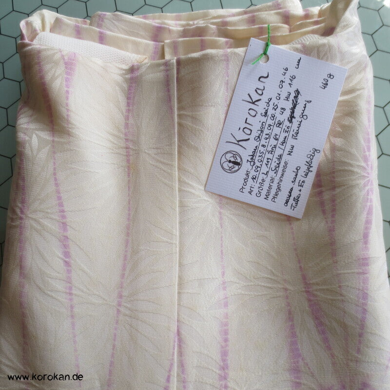 Itajime Shibori Seidendamast Juban Unterkimono