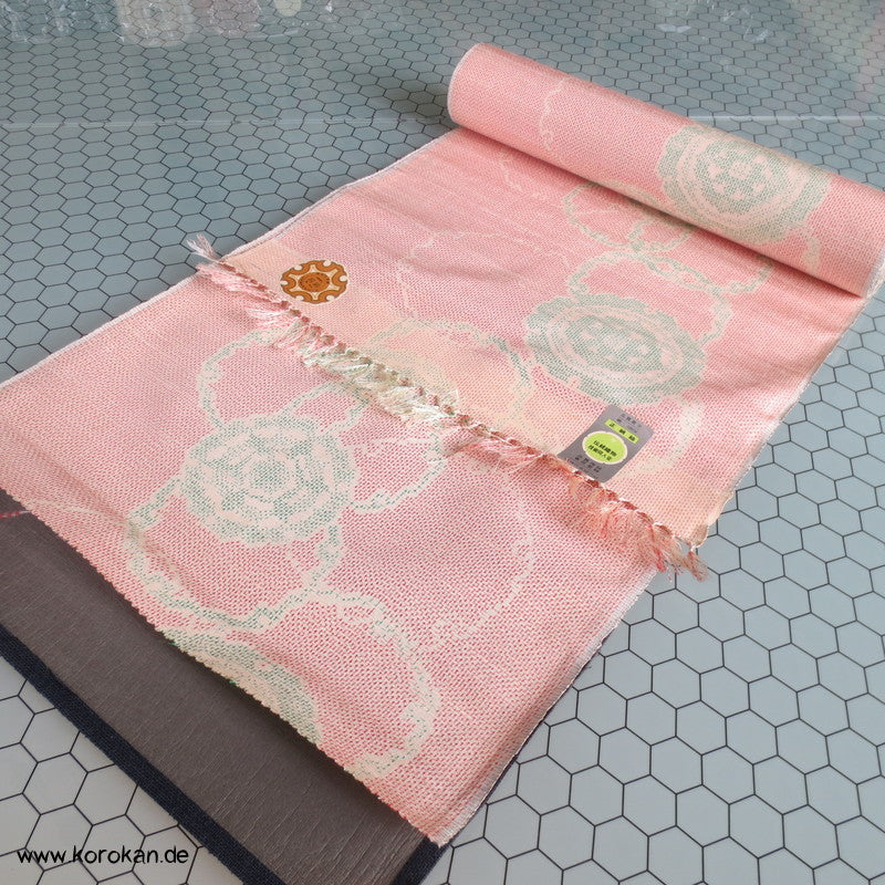 Schneeflockenrondelle Kasuri Kimono Tanmono Tsumugi Seide