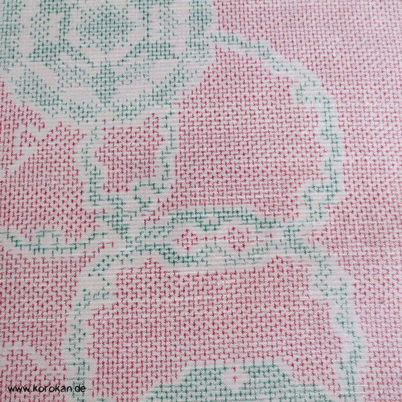 Schneeflockenrondelle Kasuri Kimono Tanmono Tsumugi Seide