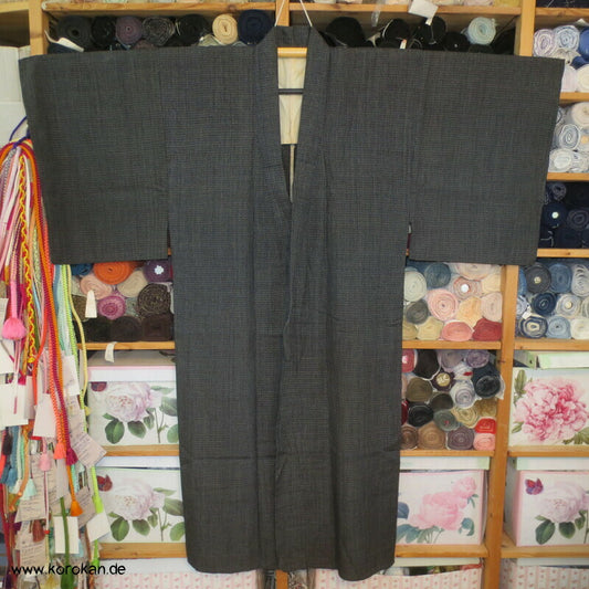 feiner Hitoe Tsumugi Seiden Kimono
