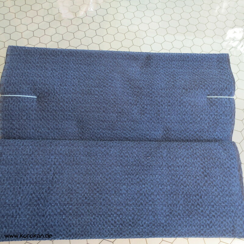 Awa Shijira originalgehefteter handgewebter dicker Kimono Baumwollstoff