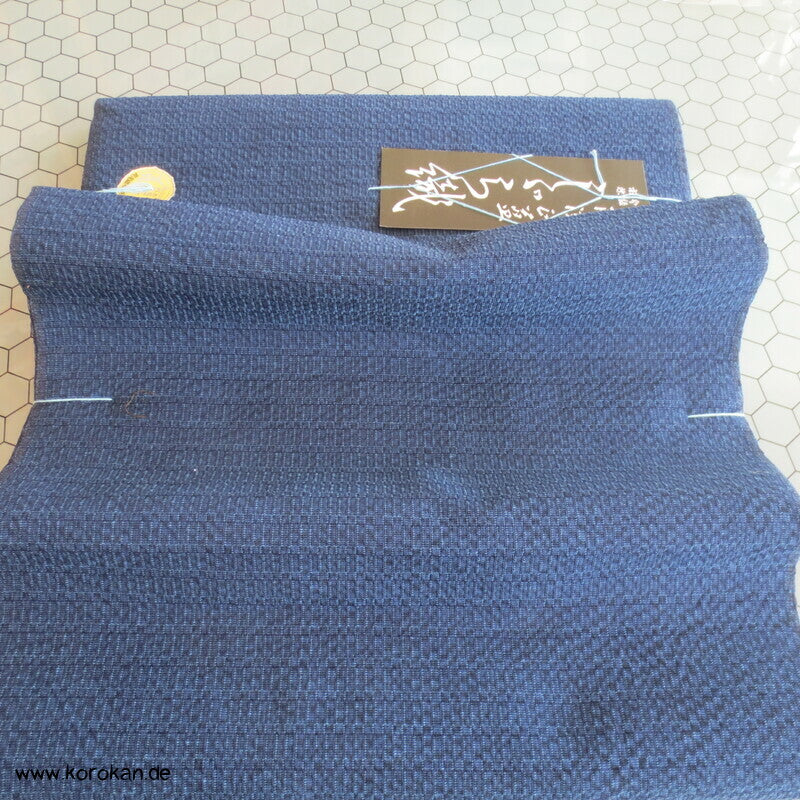 Awa Shijira originalgehefteter handgewebter dicker Kimono Baumwollstoff