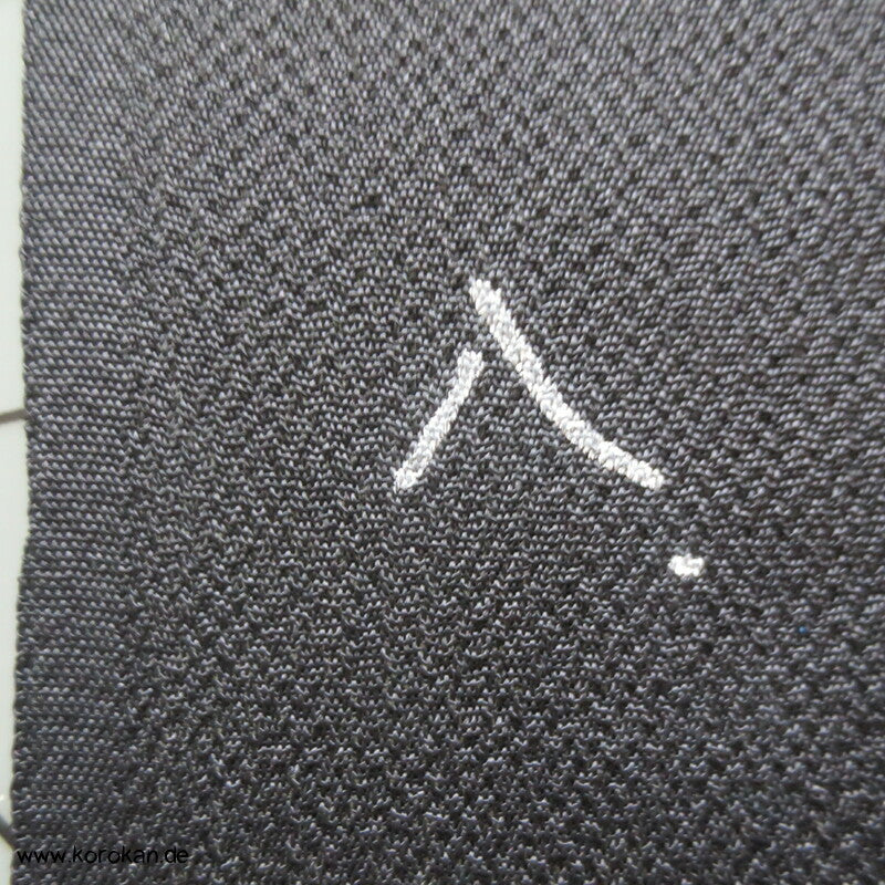 Panel Muster Stoff für Kimono - schwarz mit Lurex Druck